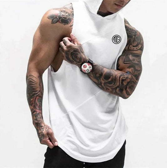 DIY Logo Bodybuilding Stringer Tank Top hooded Men Gym Clothing Fitness Mens Sleeveless Vests Cotton Singlets Muscle Tanktops WardBoyzPROShop
