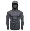 Factory Direct Sales Solid Color Autumn Leisure Fitness Sweatshirt Men's Thin Sweater Hooded Long-sleeved Hoodie WardBoyzPROShop