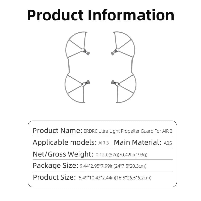Propeller Guard For DJI Air 3/Air 3S Drone Blade Wing Protective Cage Anti-collision Cover Lightweight Blade Guard Accessories