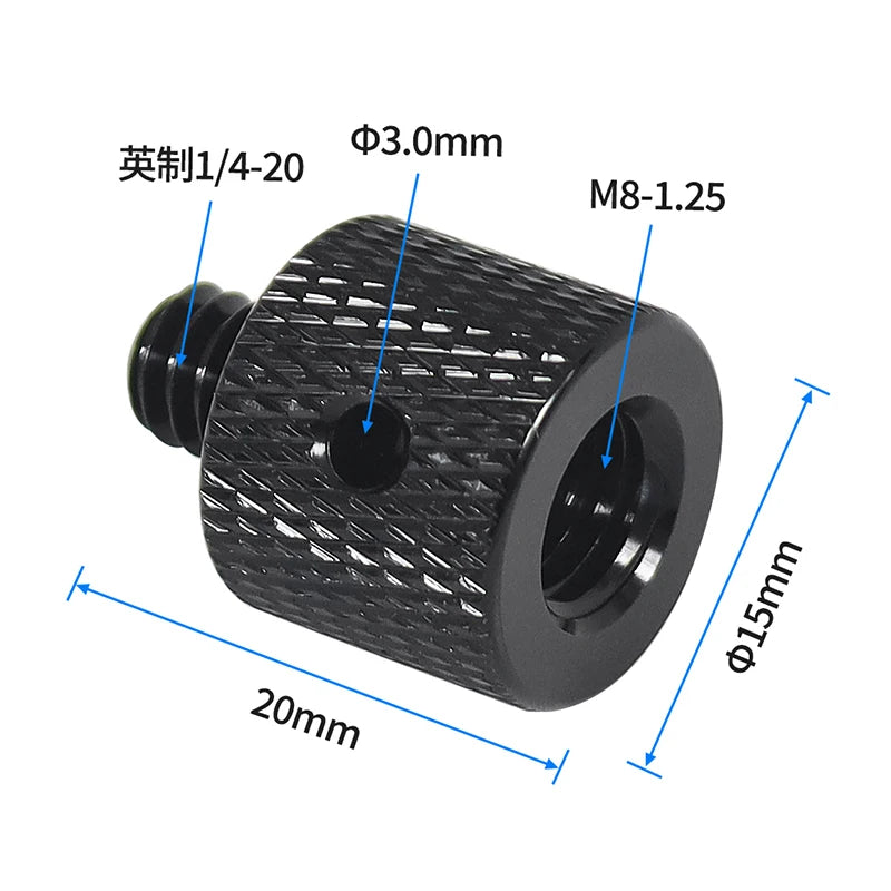 Conversion Screw 1/4 to 1/4 3/8" M4 M5 M6 M8 M10 Screw Projector Adapter DSLR Camera Tripod Ballhead Photography Fixing Mount