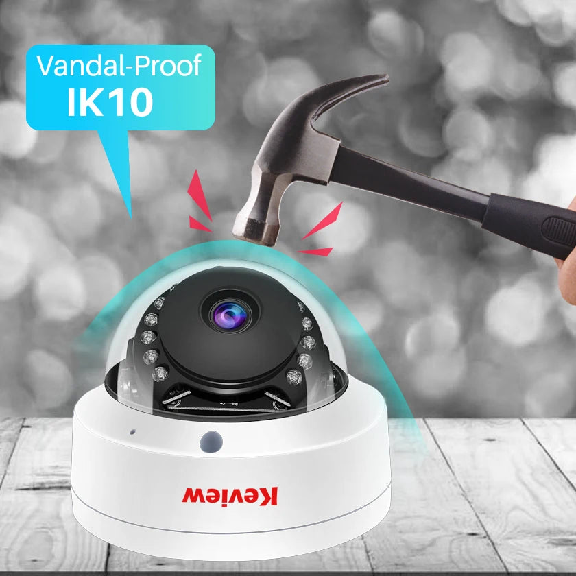 4K 4MP POE IP Camera Audio H.265 Dome Explosion-proof Waterproof Indoor Outdoor Surveillance Security Camera CCTV Video for NVR