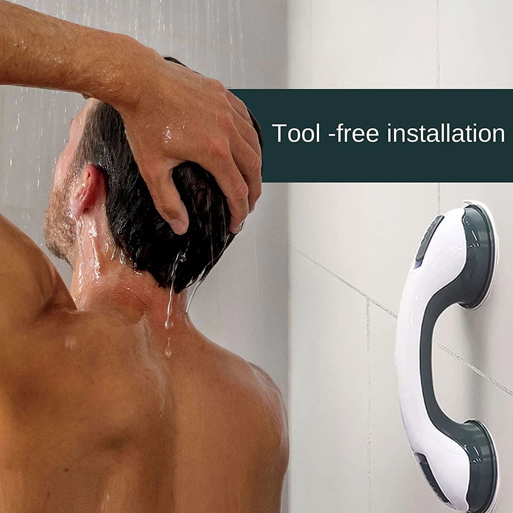 Shower Handle Safety Helping Handle Anti-Slip Support Bathroom Toilet Safe Grab Bar Handle Vacuum Sucker Suction Cup Handrail