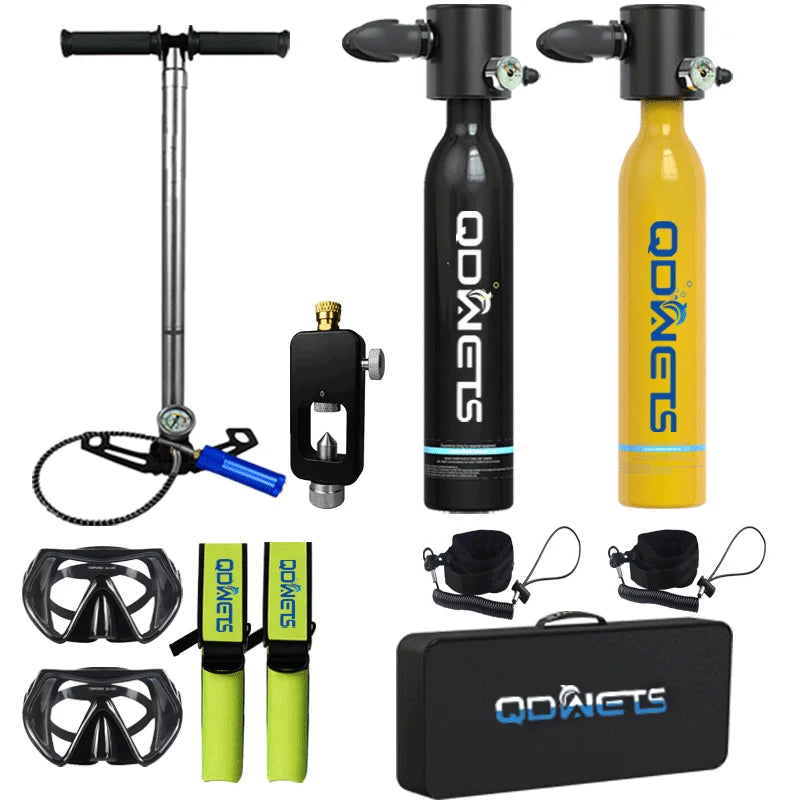 Scuba Diving Tank, 0.5L Scuba Tank ,5-10 Minutes of Underwater Capability.Mini Scuba Tanks, Scuba Diving Tanks Complete with P