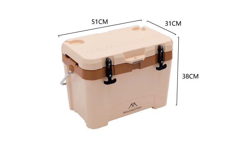 MOUNTAINHIKER 20.1" x12.2" x15" Incubator Outdoor 26L Camp Portable Large Fresh-Keeping Box Cold Hot Ice Bucket Refrigerator