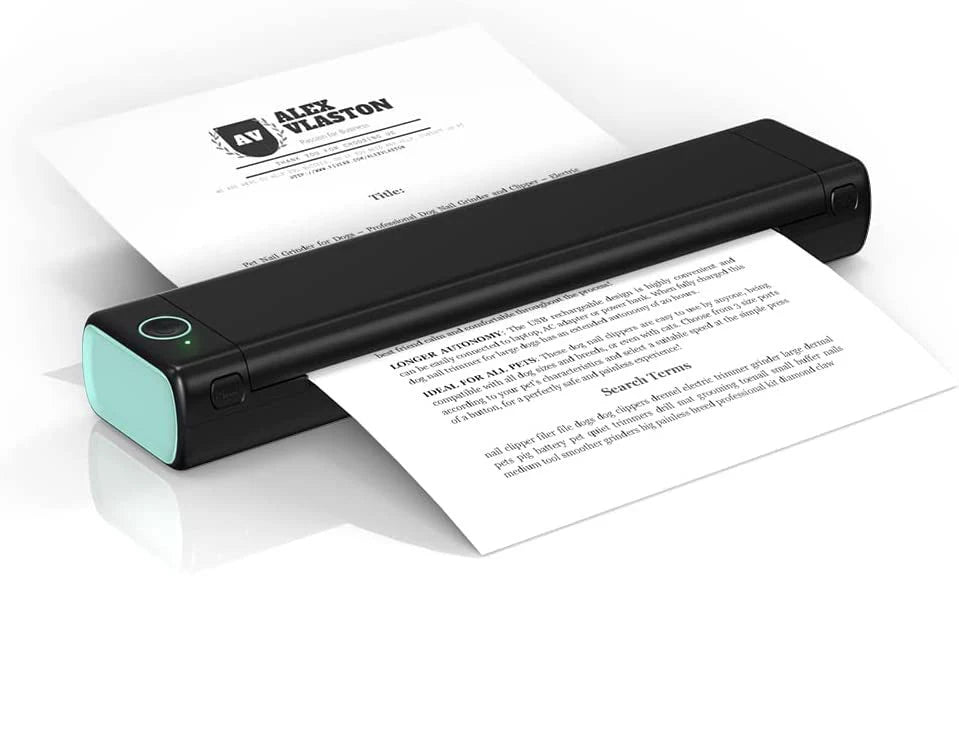 Mini Phomemo M08F Portable Printer Bluetuth Thermal Printer Compatible with Android, iOS & Laptop Portable Wireless A4 Printers WardBoyzPROShop