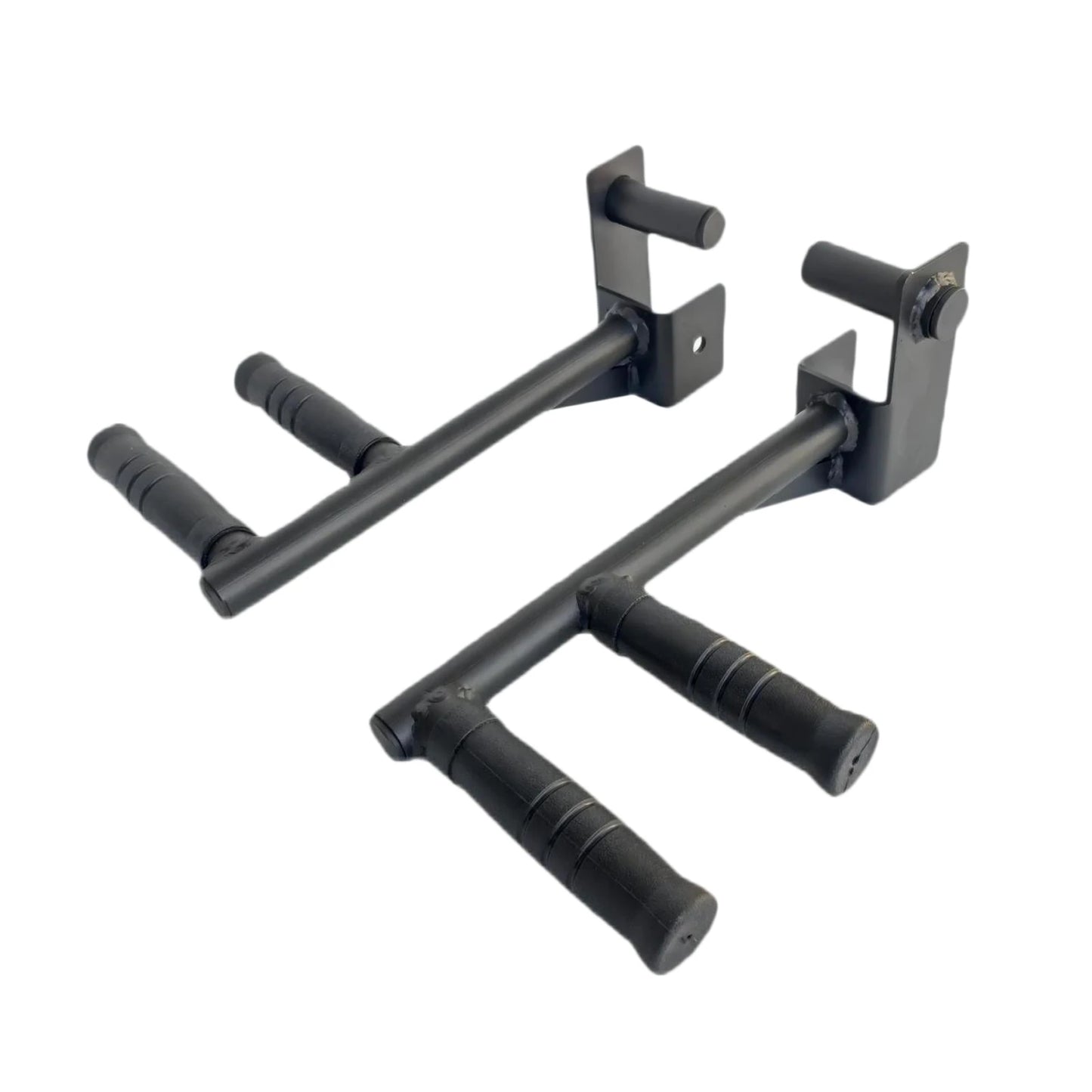 2 Pieces Dip Bar Barbell Rack Holders Easy to Install Chest Training Pull up Push Up Grip Handles Heavy Duty Gym Sports