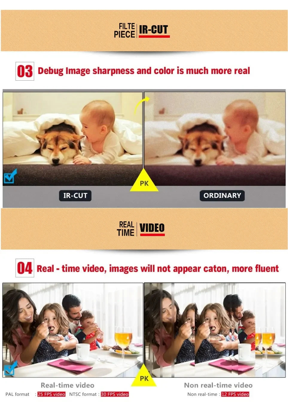 8MP 4K CCTV Dome AHD Camera Indoor 5MP 4MP 1080P Warming Full Color/ Infrared 4in1 Coaxial HD Indoor Home Baby Security Monitor
