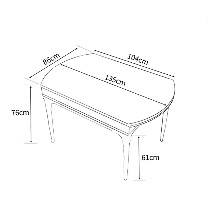 Beauty Luxury Dining Table Modern Simple Exquisite Glamour Dining Tables Trendy Classic Tavolo Pieghevole Home Furniture