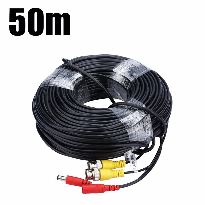 AHD Camera Cables 5M/10M/15M/20M/30M BNC Cable Output for DC Plug Cable for Analog AHD CCTV DVR Drop Shipping