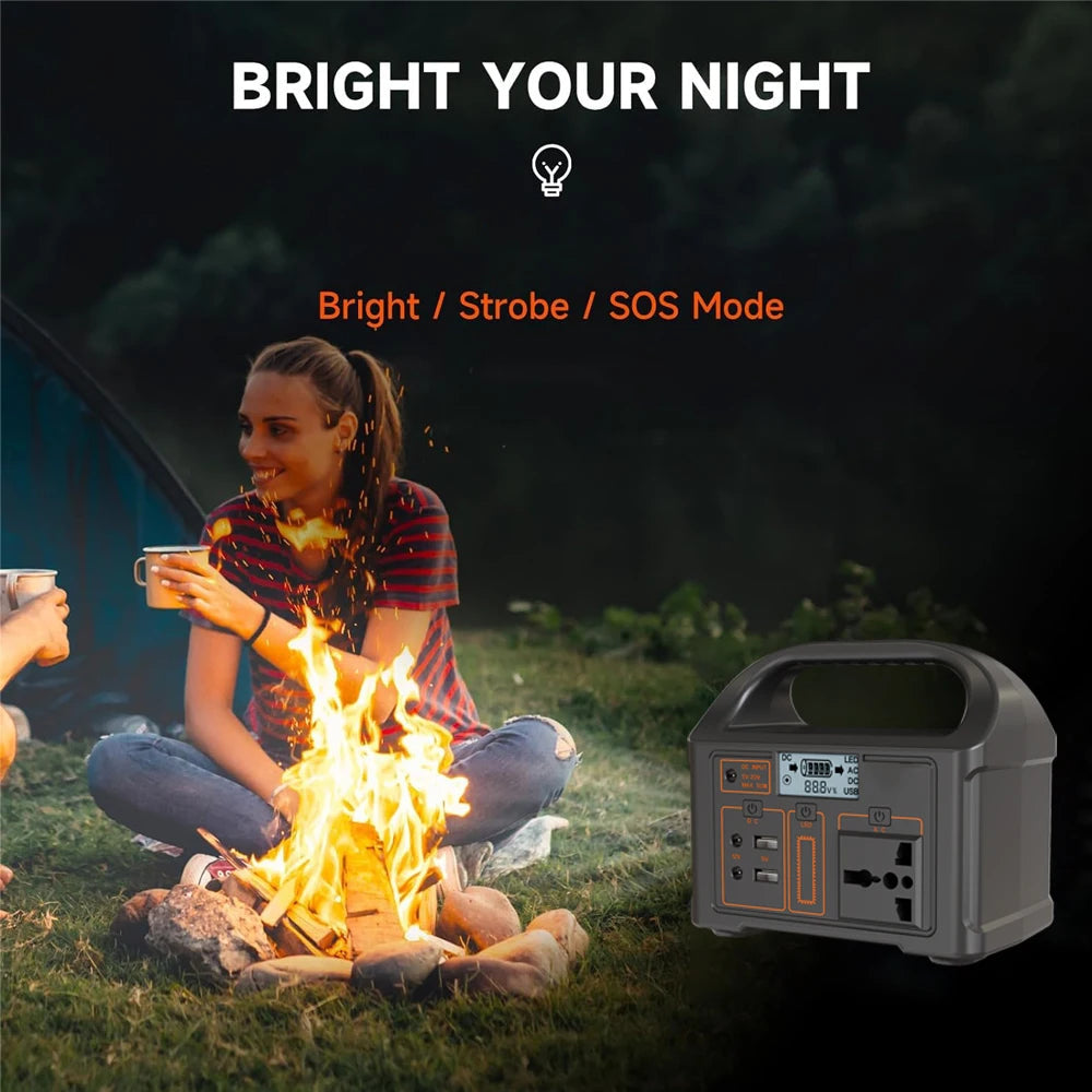 24000mAh Power Station 100W LiFePO4 Solar Generator Portable Power Station UPS Emergency Energy Storage Supply for Camping RV WardBoyzPROShop
