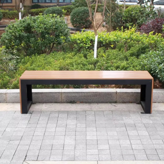 Modern Urban Furniture Garden Bench Stainless Steel Bench Park Seating Wooden Garden Outdoor Patio Stainless Steel Benches