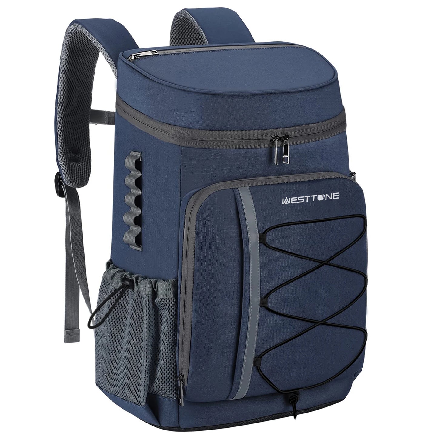 WESTTUNE 35 Can Cooler Backpack Leakproof Insulated Soft Cooler Bag Camping Beach Cooler Ice Chest Backpack for Hiking Travel