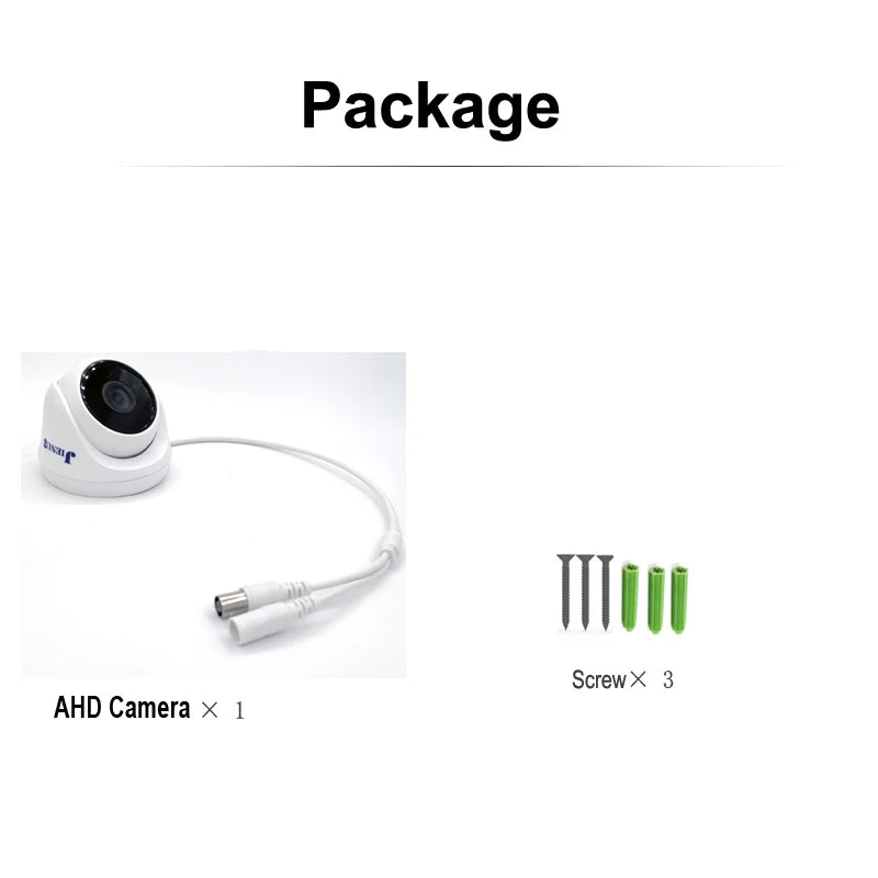 JIENUO AHD Camera Dome Security Surveillance 1080P 5MP 4K Indoor Infrared Night Vision HD 2MP CCTV Home Cam Analog TV Connection