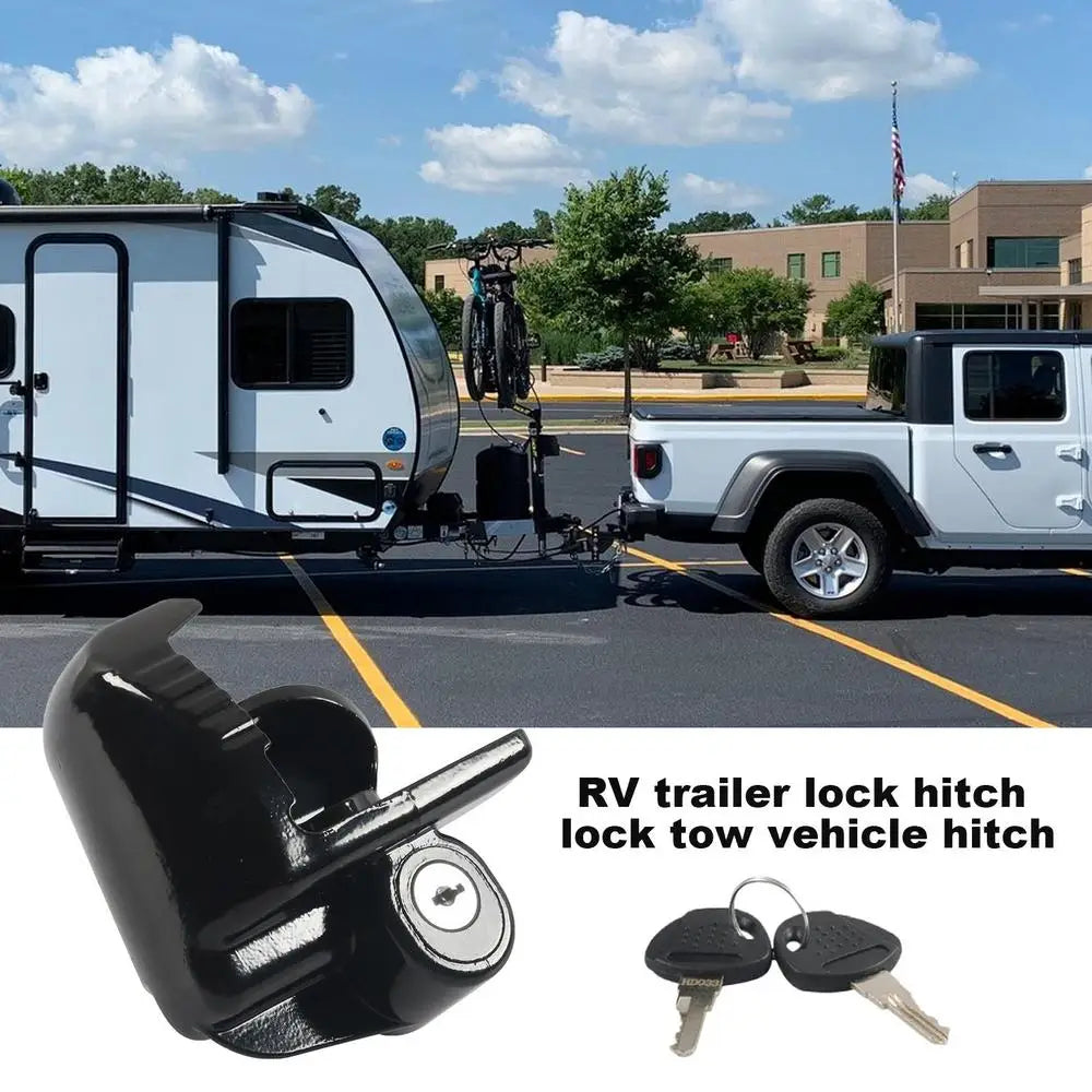 RV Trailer Lock Set Adjustable Lock System Hitch Locks With Keys RV Accessories For Travel Trailers Travel Trailer Accessories WardBoyzPROShop