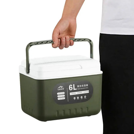 camping Ice Coolers box 6L thermal box Portable Outdoor Fridge Cooler Ice Bucket Picnic Keep Fresh Refrigerator for camping WardBoyzPROShop