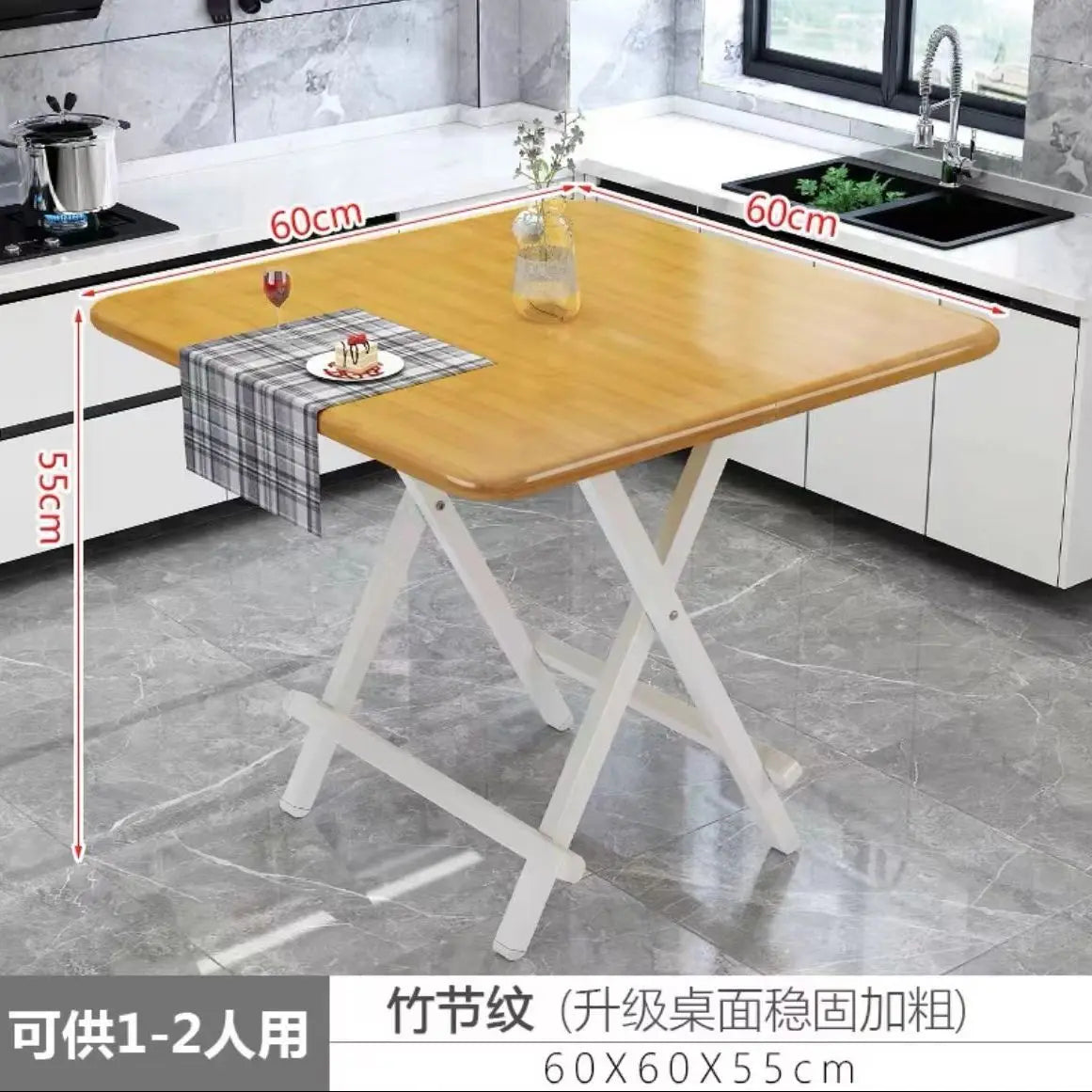 Installation-free folding table rental room dining table simple stall table dormitory study table portable table stall square