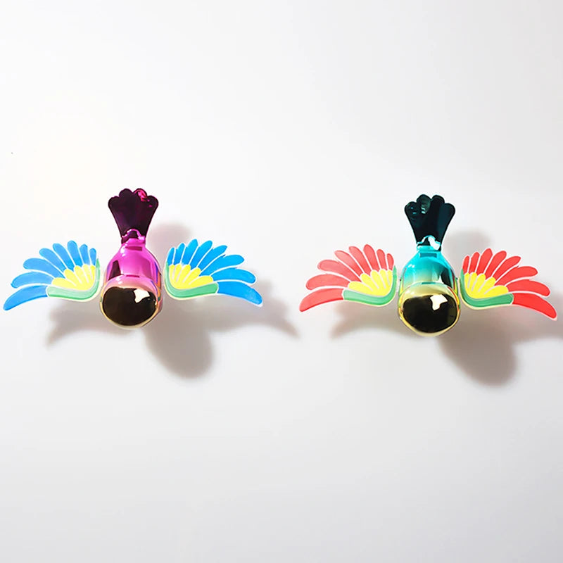 Vibrant Simulation Fly Bird Motorcycle Car Charm, Cute Winged Mate Waving in the Wind, Cool and Fun Car Companion