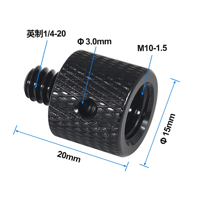 Conversion Screw 1/4 to 1/4 3/8" M4 M5 M6 M8 M10 Screw Projector Adapter DSLR Camera Tripod Ballhead Photography Fixing Mount