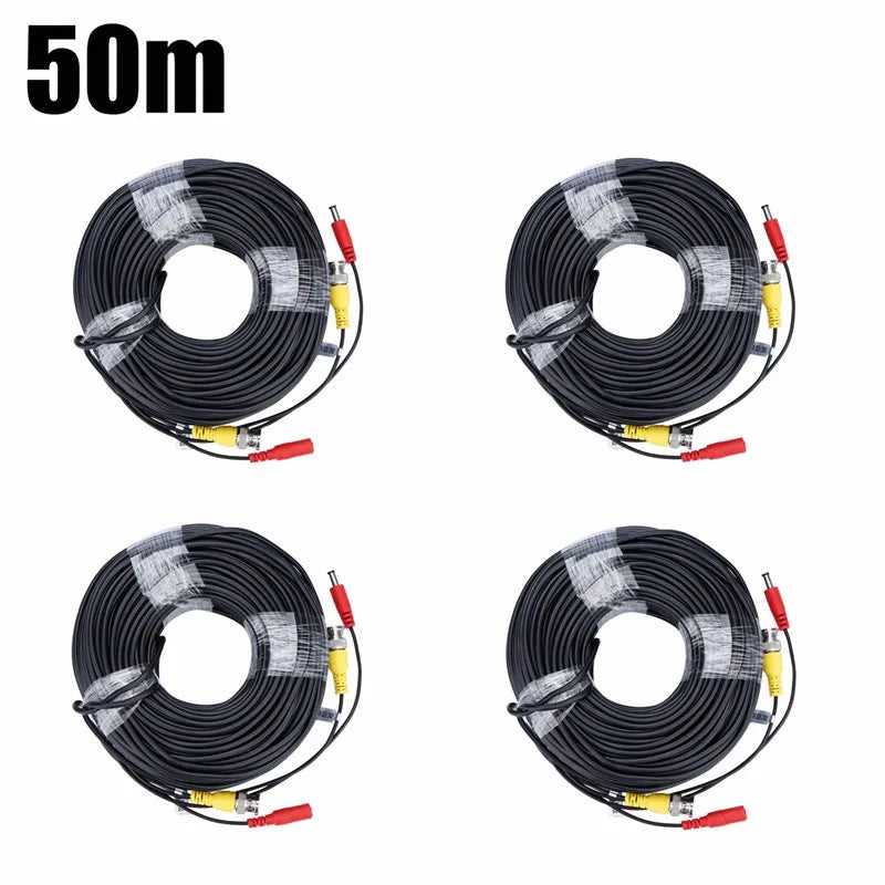 AHD Camera Cables 5M/10M/15M/20M/30M BNC Cable Output for DC Plug Cable for Analog AHD CCTV DVR Drop Shipping