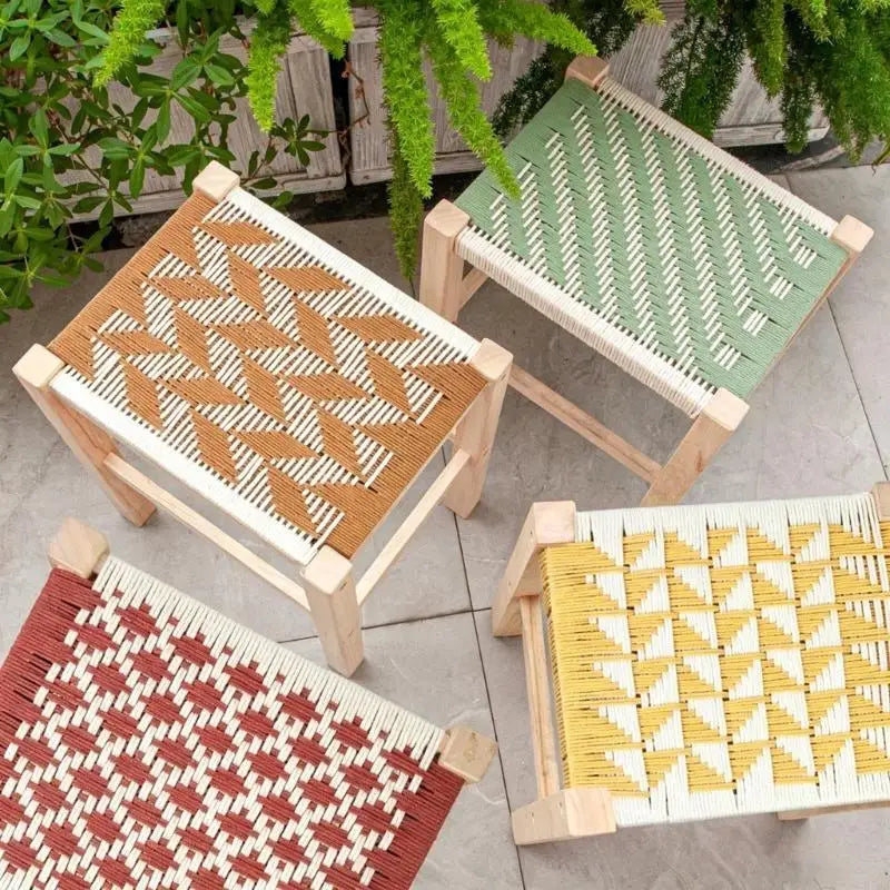 Stool Frame With Sturdy Wooden Base For Woodworking Project DIY Home Furniture And Seating Solution Footstool Frame 87HA