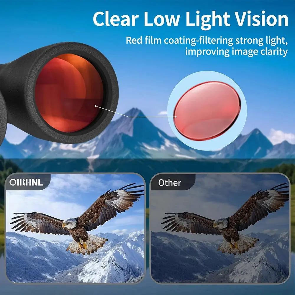 12x50 HD Binoculars for Adults High Powered Large View Binoculars with Clear Vision IPX7 Waterproof Telescope for Hunting Travel WardBoyzPROShop