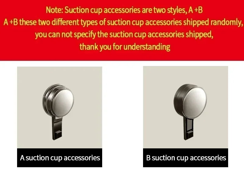No Drill Bathroom Shelf with Suction Cup Waterproof Aluminum Storage Rack Shower Organizer for Shampoo Soap Toiletries