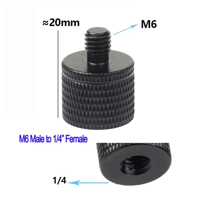 Conversion Screw 1/4 to 1/4 3/8" M4 M5 M6 M8 M10 Screw Projector Adapter DSLR Camera Tripod Ballhead Photography Fixing Mount