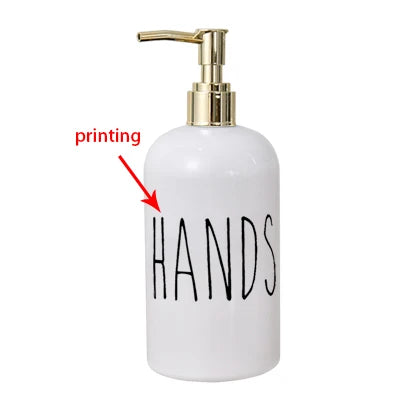 Kitchen Soap Dispenser White Dish Soap Dispenser and Hand Soap Bathroom Refillable Shampoo Shower Gel Bottle Mesa Adornment Bott