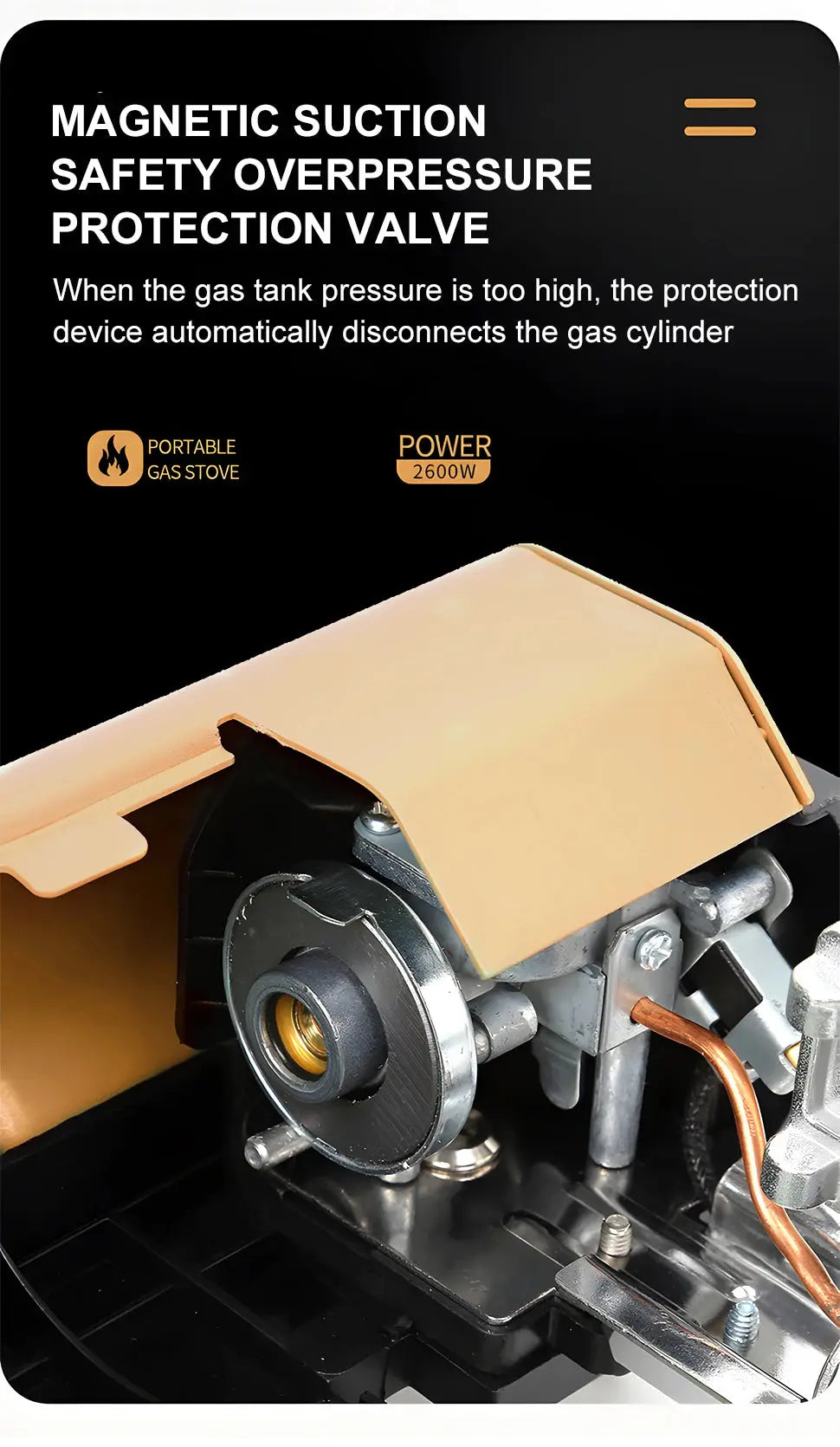 Camping Gas Stove 2670W Portable Folding Cassette Gas Burner Outdoor Picnic Travel Cooking Grill Cooker Heating System WardBoyzPROShop