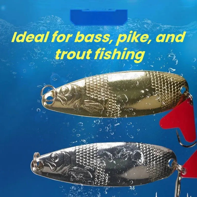 Fishing Lure Kit 16 pcs sets Trolling Jigging Lure Metal Spoon For Bass Pike Crank Tackle Accessories With Box Wobblers Kit WardBoyzPROShop