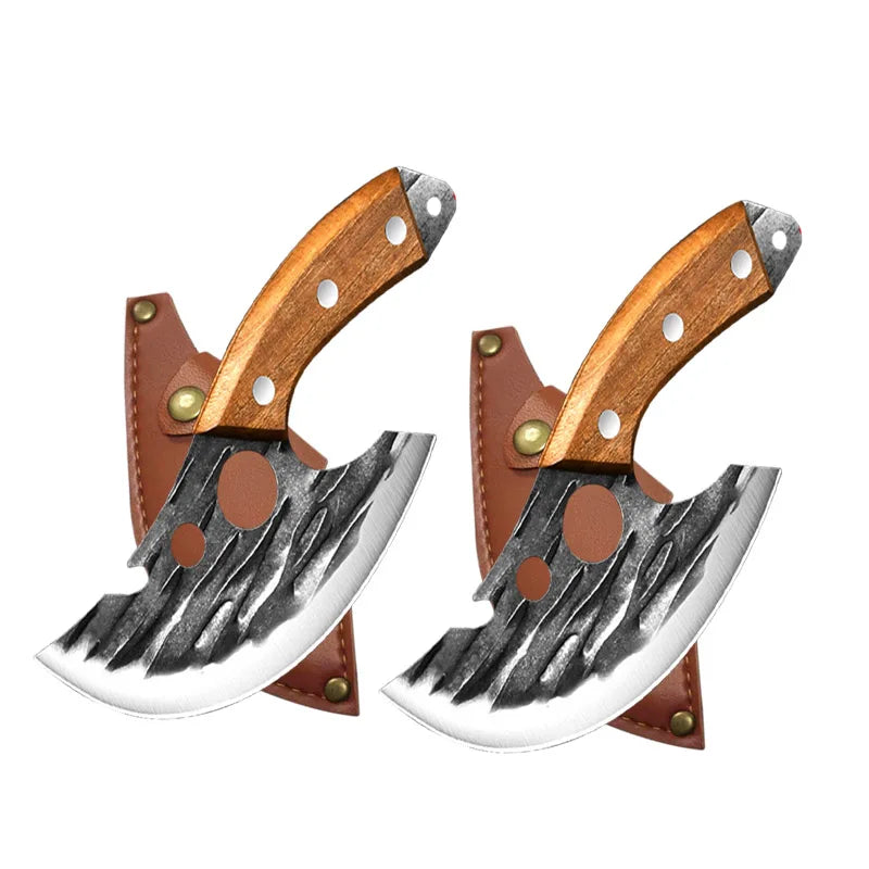 Boning Knives Meat Cleaver Hand Forged Kitchen Knife Wooden Handle Butcher Knife Stainless Steel Cooking Knife Kitchen Gadgets