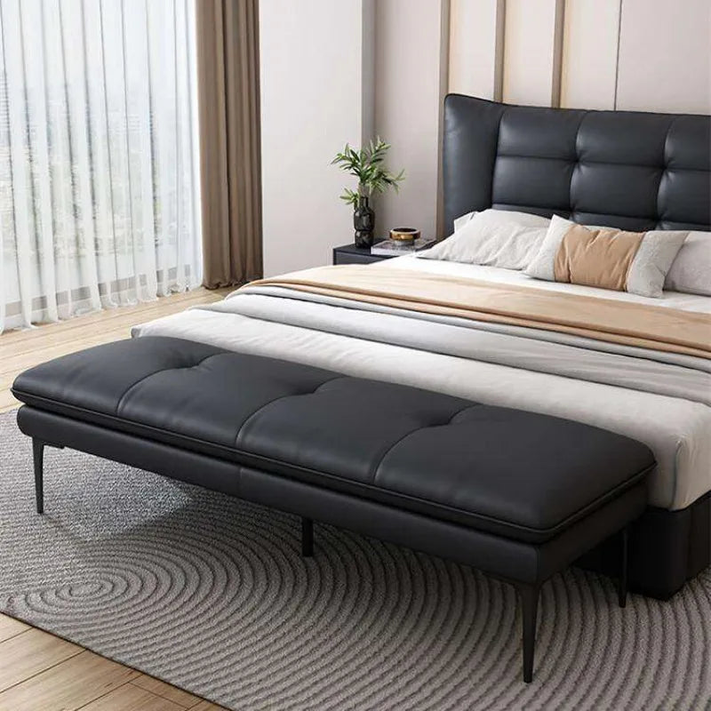Bedroom Bed End Stool Bench Entry Nordic Upholstered Stool Leather Piano Mueble Recibidor De Entrada Furniture Living Room