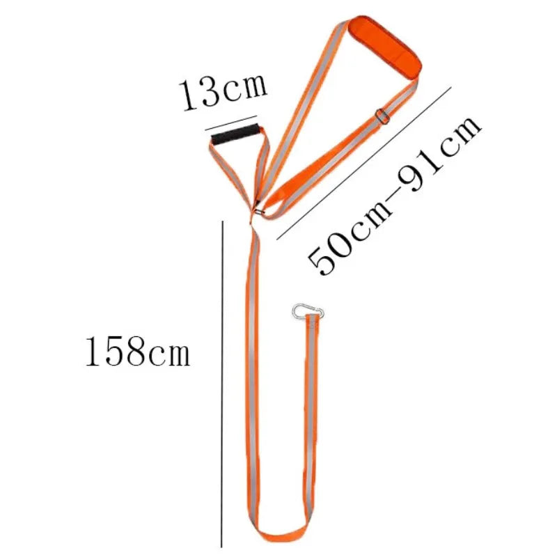 Deer Drag Rope Pulling Hunting Accessories Deer Hunting Drag Strap with Handle Reflective Harness Hunting Gear for Deer Hunters