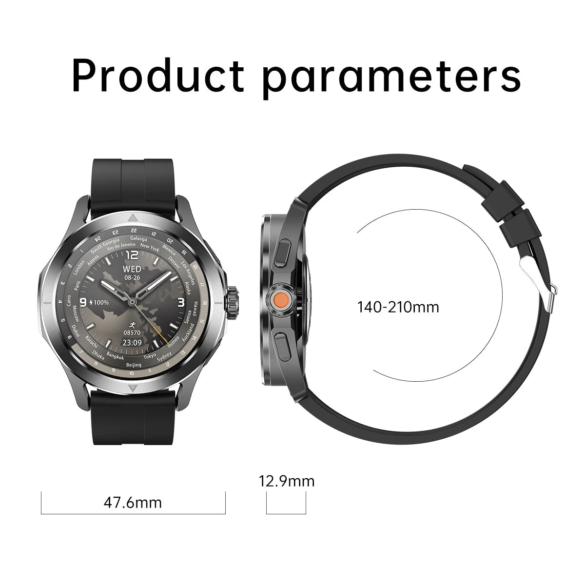 S4 Ultra For Xiaomi Smart Bracelet Men Watch AMOLED HD Screen Bluetooth Call GPS Trajectory NFC Heart Rate Compass SmartWatches WardBoyzPROShop