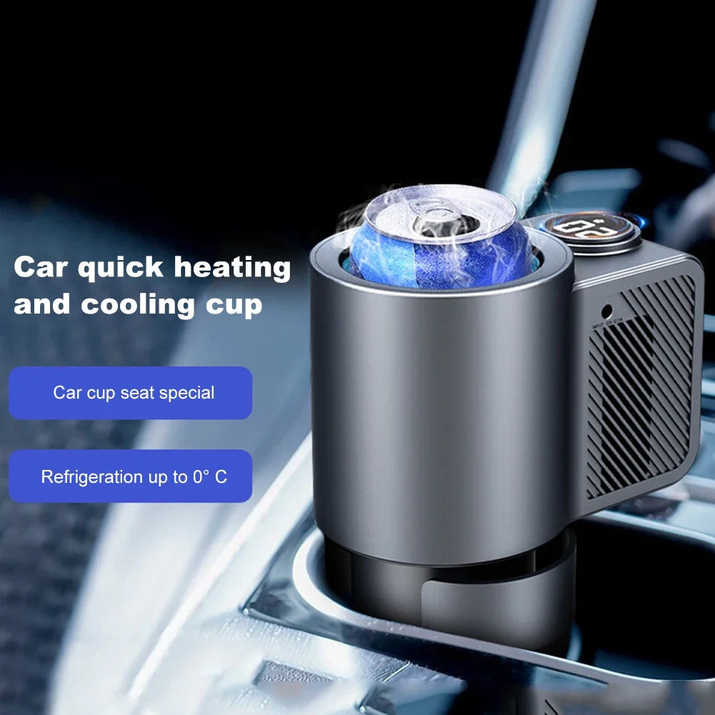 Smart 2 In 1 12V Car Cup Cooler Warmer with Temperature Display Mini Auto Refrigerator Drinks Cooling Heating Mug for Outdoor Tr WardBoyzPROShop