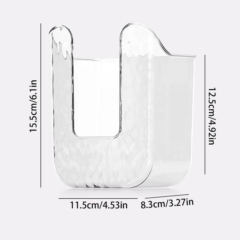 Self-Adhesive Refillable Tissue Dispenser Organizer Wipe Holder For Bathroom Container No Drilling Wall Storage Organizer Wet