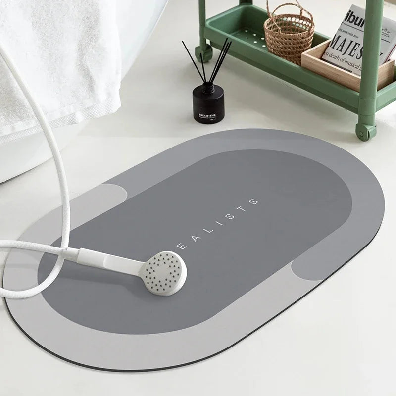 Bath Mat Super Absorbent Non Slip Bath Bathroom Rug Quick Drying Bath Shower Rug     Kitchen Entrance Door Mats Home Floor Mat