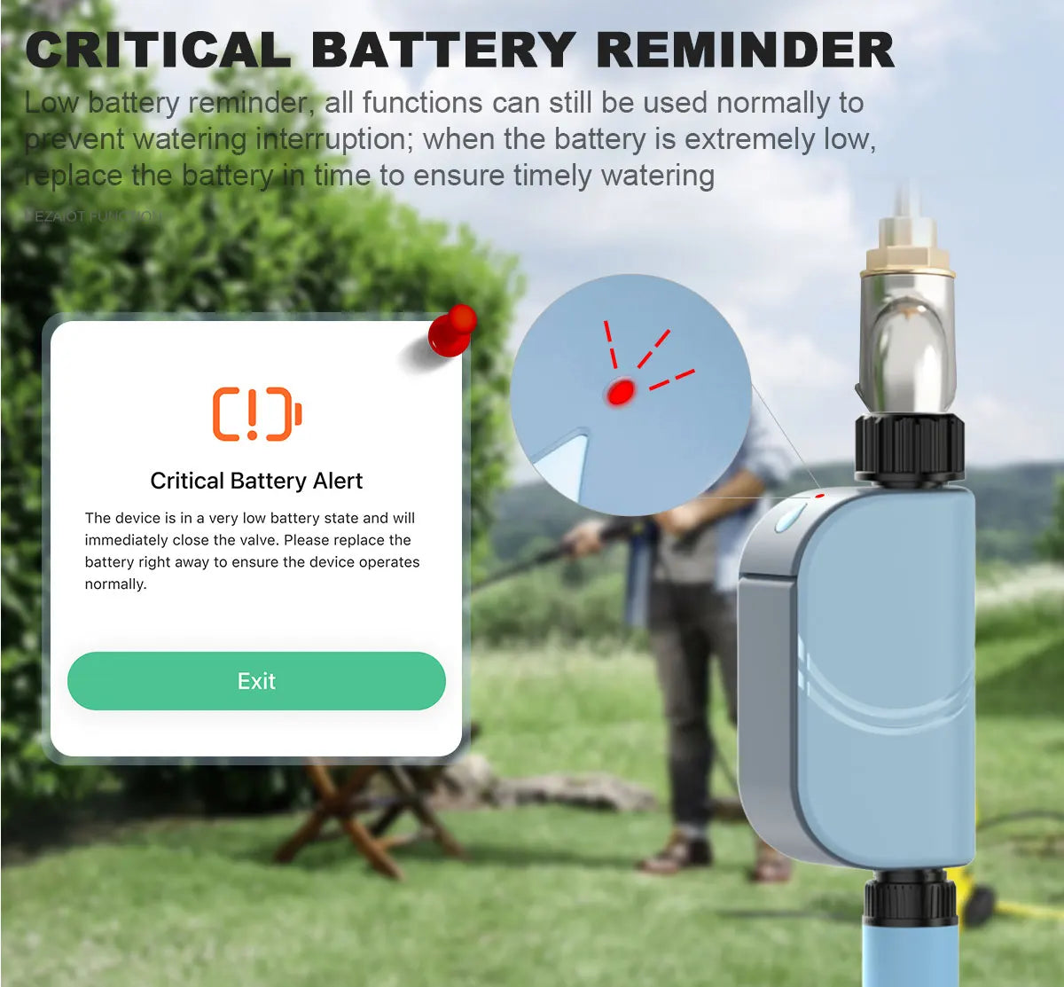 Smart WIFI Garden Watering Timer Tuya Automatic Sprinkler Remote Drip Irrigation System Outdoor Water Controller Valve Goole Hom