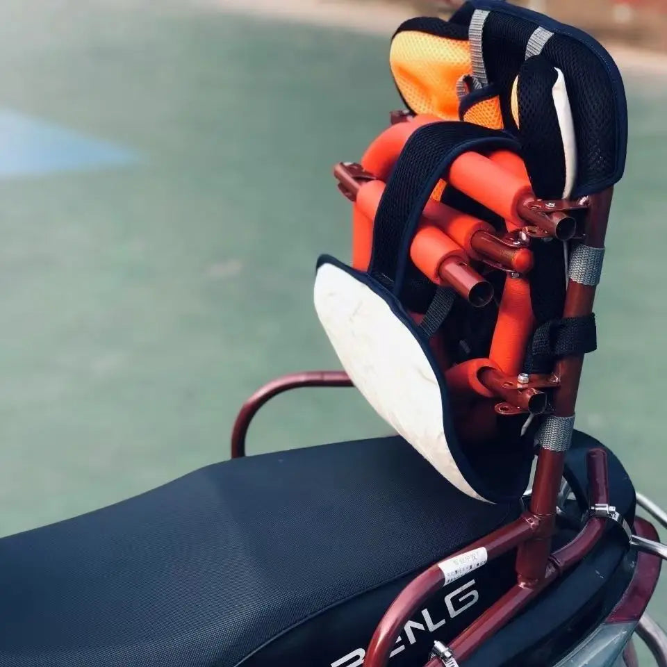 Electric Motorcycle Children's Safty Seat Seat Foldable Motorcycle Safety Seat General Guardrail With Rear Seat Selt