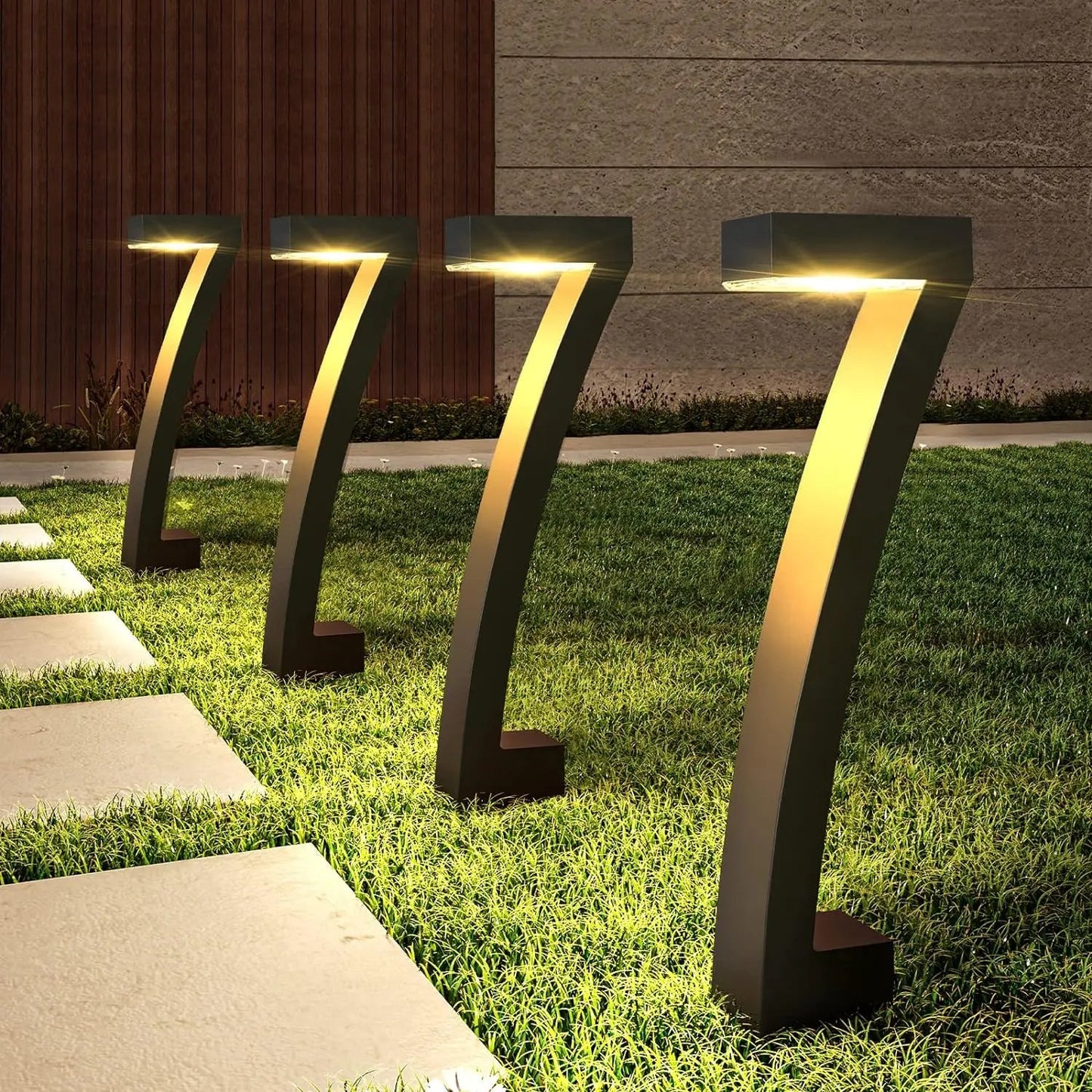 6Pack Bright Solar Outdoor Lights Pathway, 12 Hrs Solar Garden Lights, Auto On/Off for Outside Landscape Path Yard Walkway WardBoyzPROShop