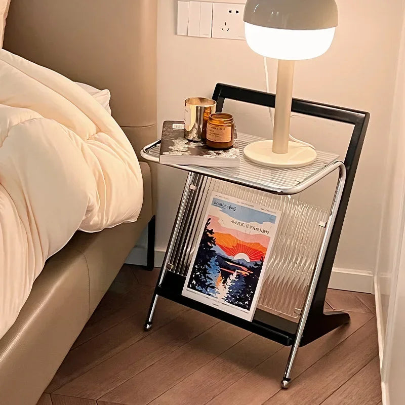 Solid Wood Side Table, Small Coffee Table, Bedside Sofa, Mini Creative Small Bedroom