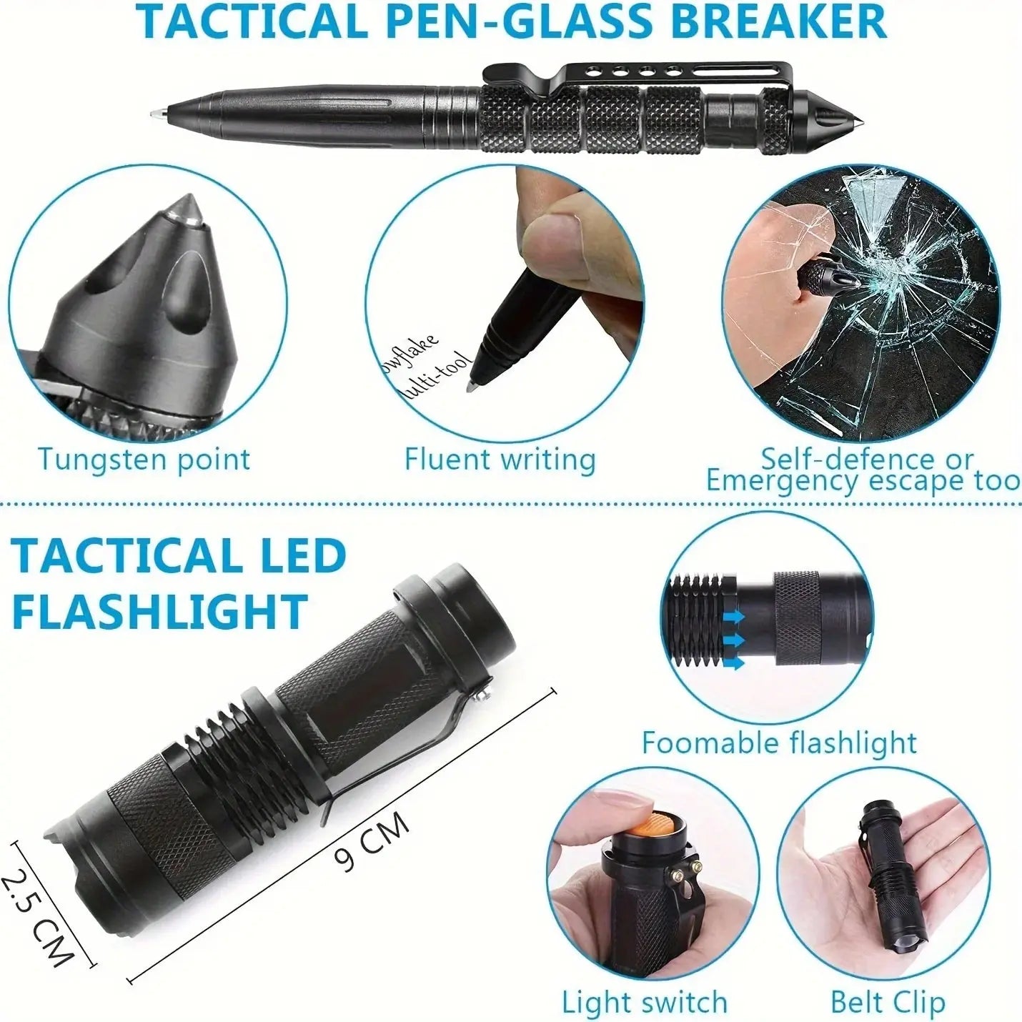 Multi functional survival tools, outdoor camping equipment, outdoor survival emergency supplies kit WardBoyzPROShop