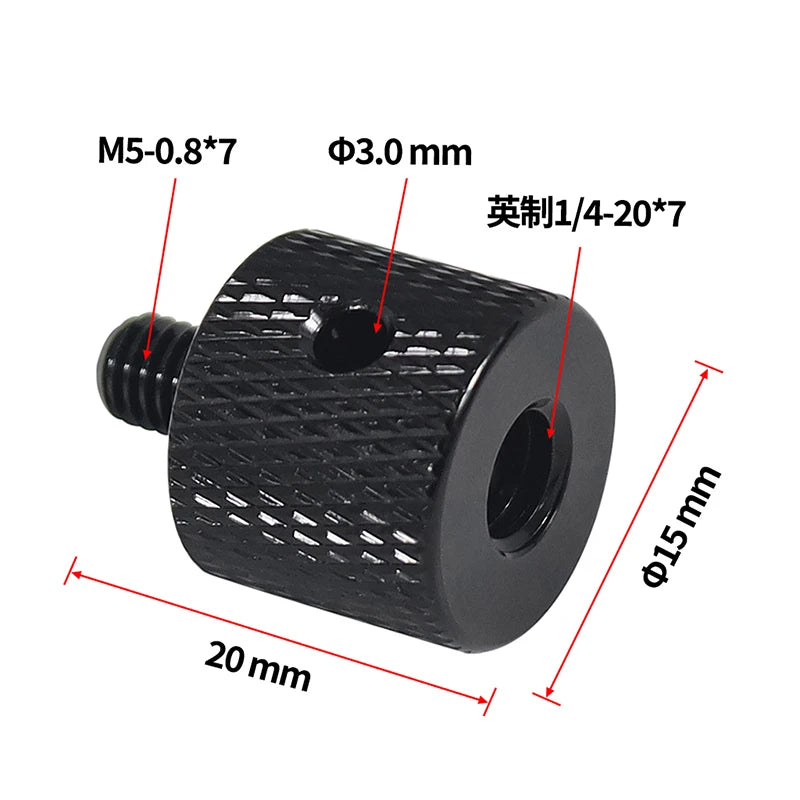 Conversion Screw 1/4 to 1/4 3/8" M4 M5 M6 M8 M10 Screw Projector Adapter DSLR Camera Tripod Ballhead Photography Fixing Mount