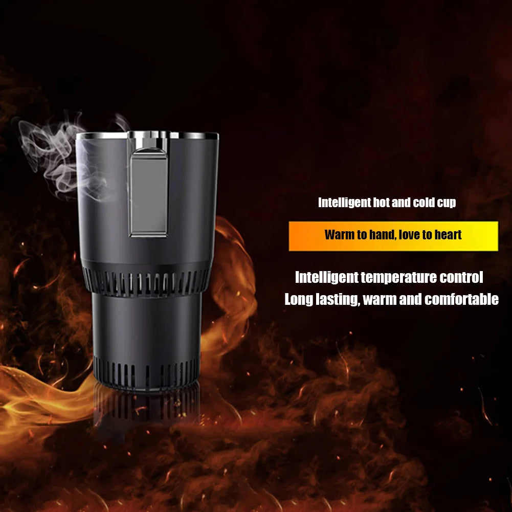 Smart 2 In 1 12V Car Cup Cooler Warmer with Temperature Display Mini Auto Refrigerator Drinks Cooling Heating Mug for Outdoor Tr WardBoyzPROShop