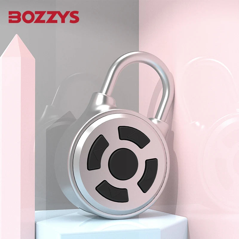 Smart Lock Bluetooth APP Control IP55 Waterproof Rechargeable for Luggage Gym Office Zinc Alloy Anti Theft Padlock