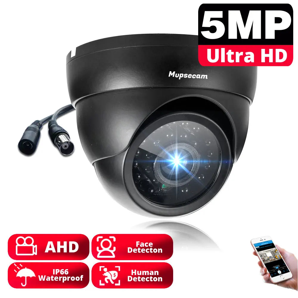 4K CCTV Security Analog Dome Camera BNC Outdoor Waterproof Face Detection AHD DVR Camera Video Surveillance System 8MP XMEYE 5MP