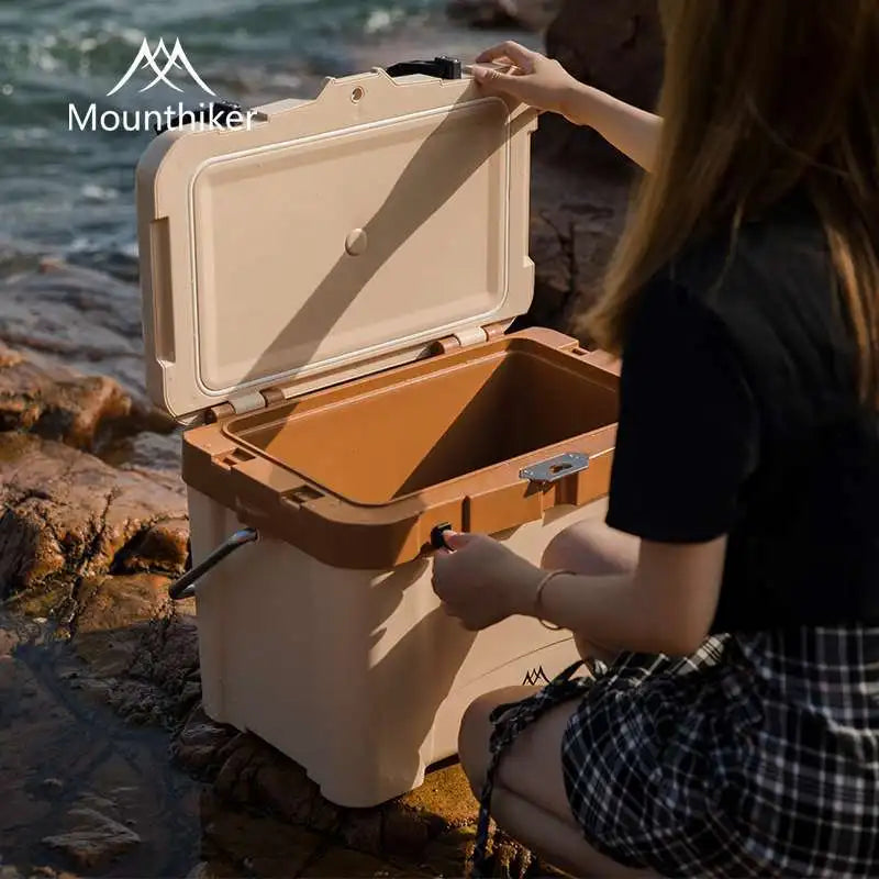MOUNTAINHIKER 20.1" x12.2" x15" Incubator Outdoor 26L Camp Portable Large Fresh-Keeping Box Cold Hot Ice Bucket Refrigerator