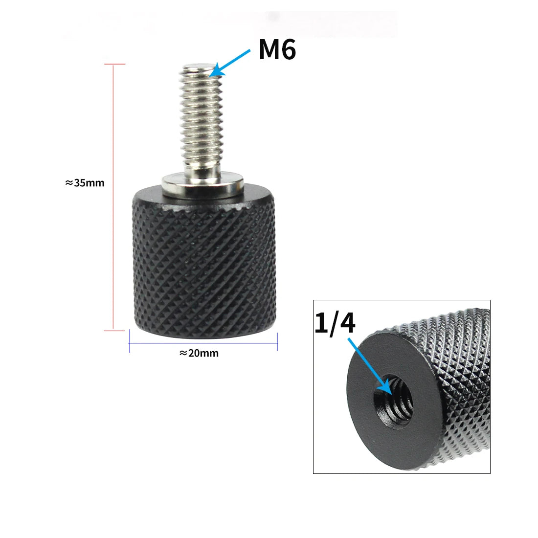 Conversion Screw 1/4 to 1/4 3/8" M4 M5 M6 M8 M10 Screw Projector Adapter DSLR Camera Tripod Ballhead Photography Fixing Mount
