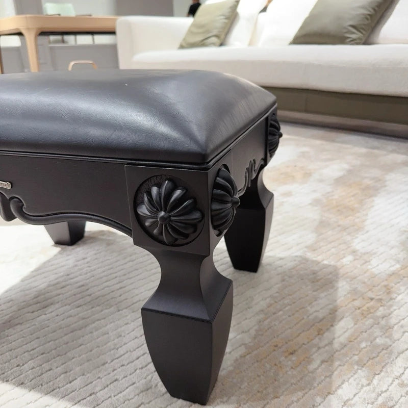 Wooden Footstool Fashion Footrest Quadrate Ottomans Multifunctional Universal Modern Design Small Creative Home Furnitures