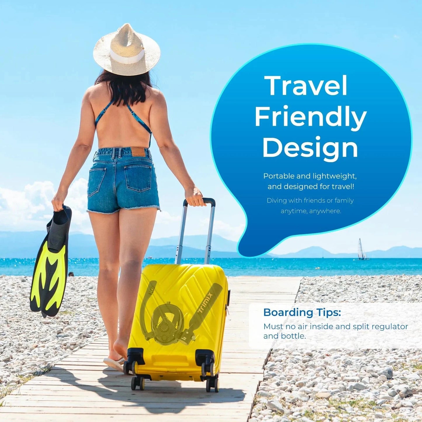 TRIMIX 0.5L Mini Scuba Lung Diving Tank With Snorkeling mask And 4-Level High-Pressure Hand Pump 10 Minutes Breathe